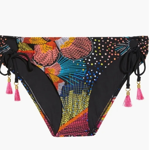 *NWT* La Blanca Sunlit Soiree Adjustable Loop Hipster Bikini Bottom Size 6 - Picture 5 of 10